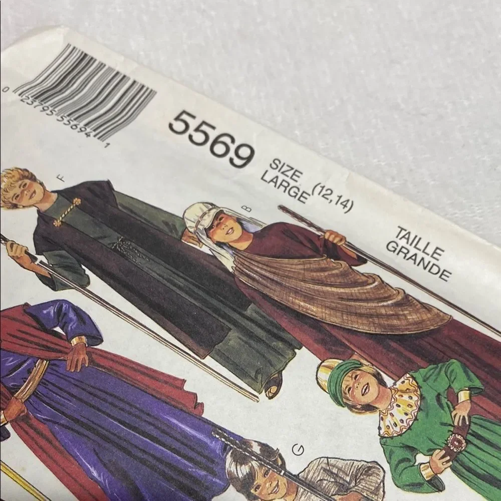 McCall’s Sewing Pattern 5569 Kids Costume - Picture 3 of 5